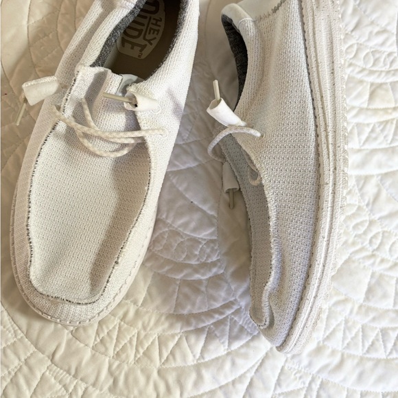 Hey Dude White Boat Shoes for Men size 12 - Picture 4 of 7